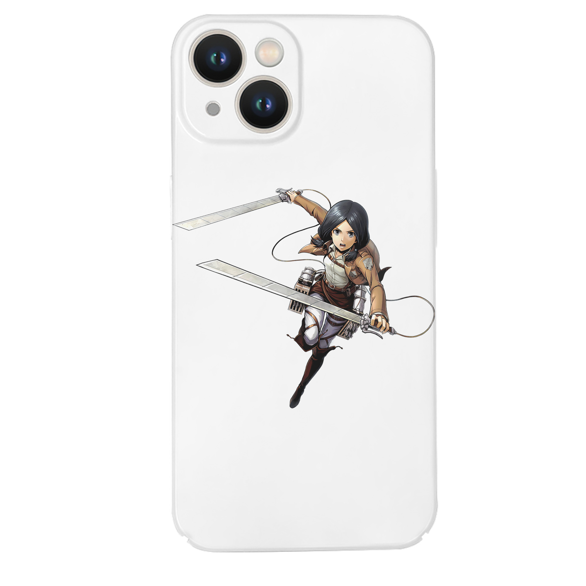 （画像用） 進撃の巨人 ミカサ·アッカーマン Attack on Titan Mikasa Ackerman 【iPhone 14シリーズ対応】ハードケース